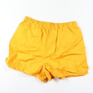 70s New West Point Mens Cotton Gym Shorts Yellow